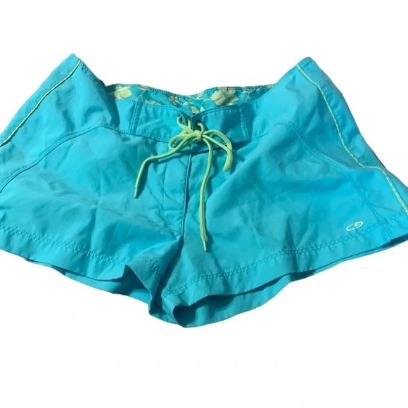 CHAMPION women's teal board shorts size small - Picture 1 of 3